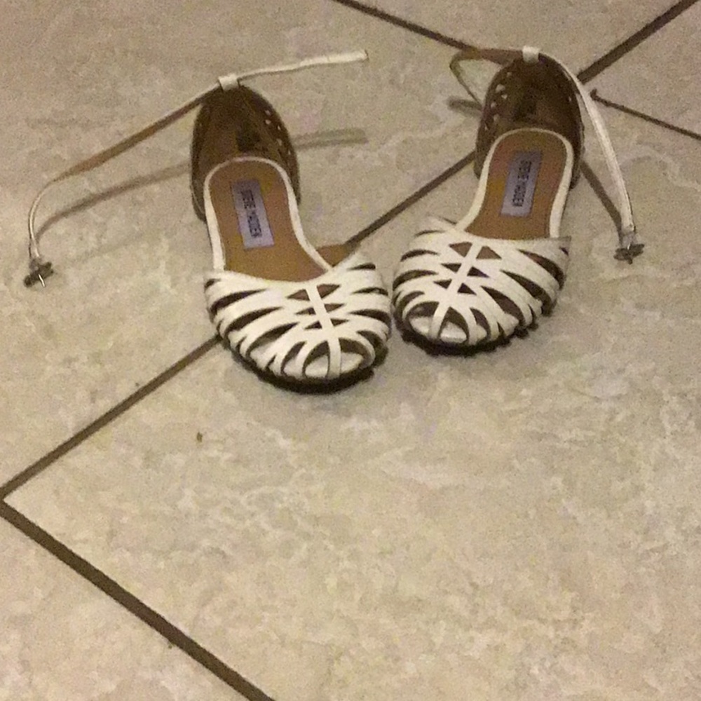 White sandals